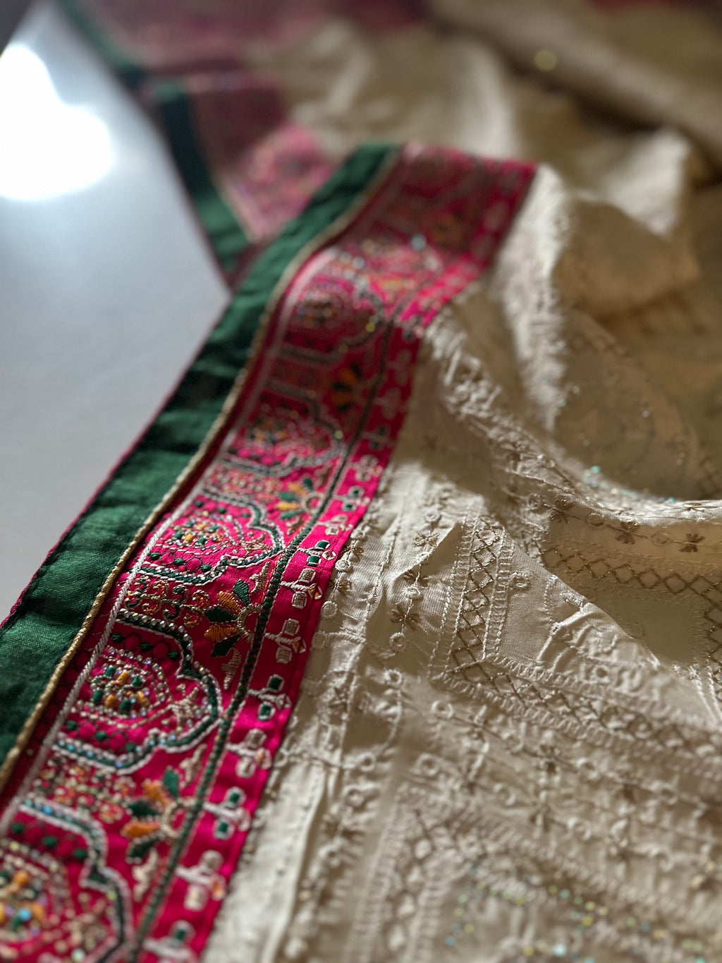 Fancy Lucknowi saree