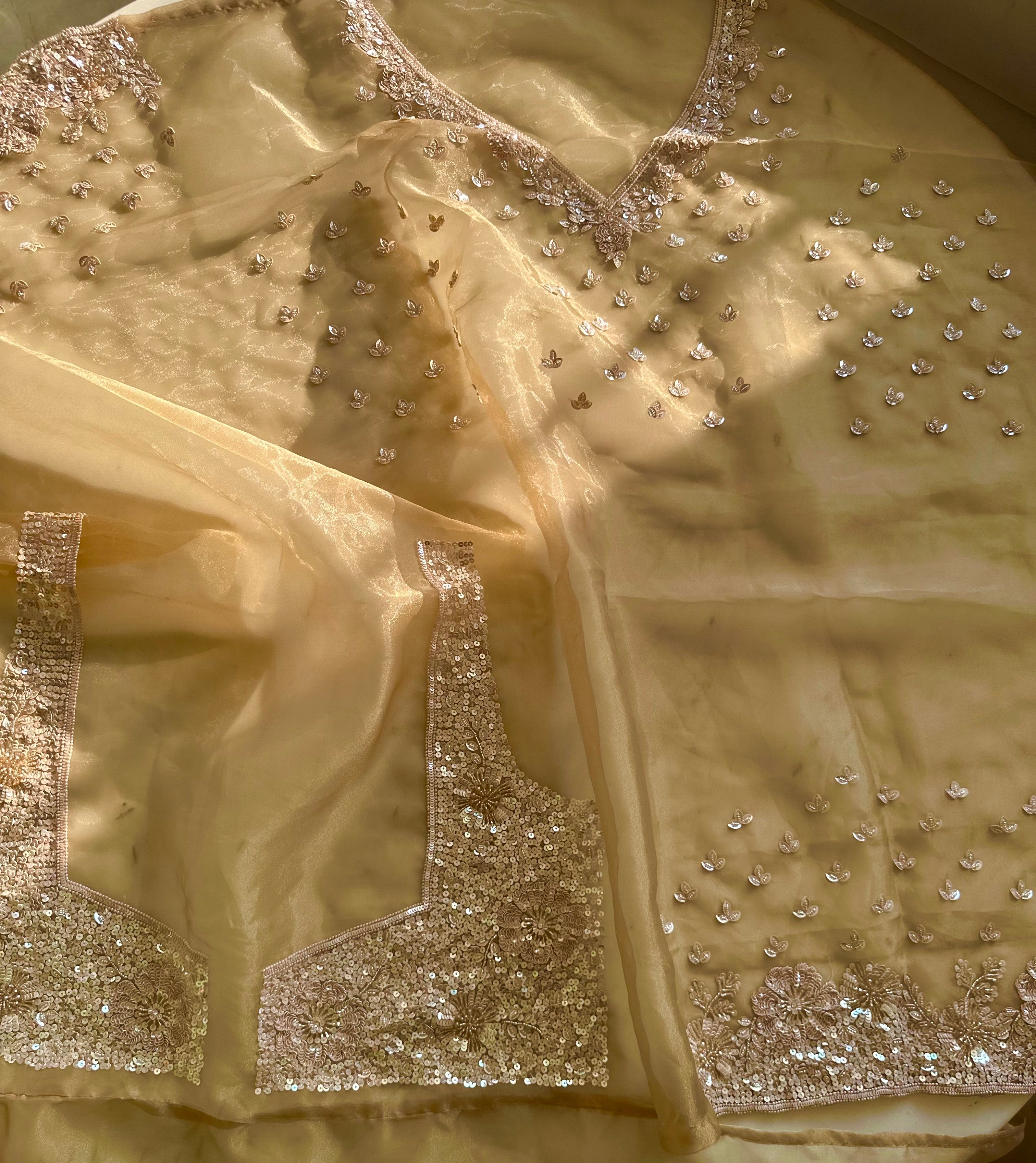 Aaftab Gold Tissue Saree