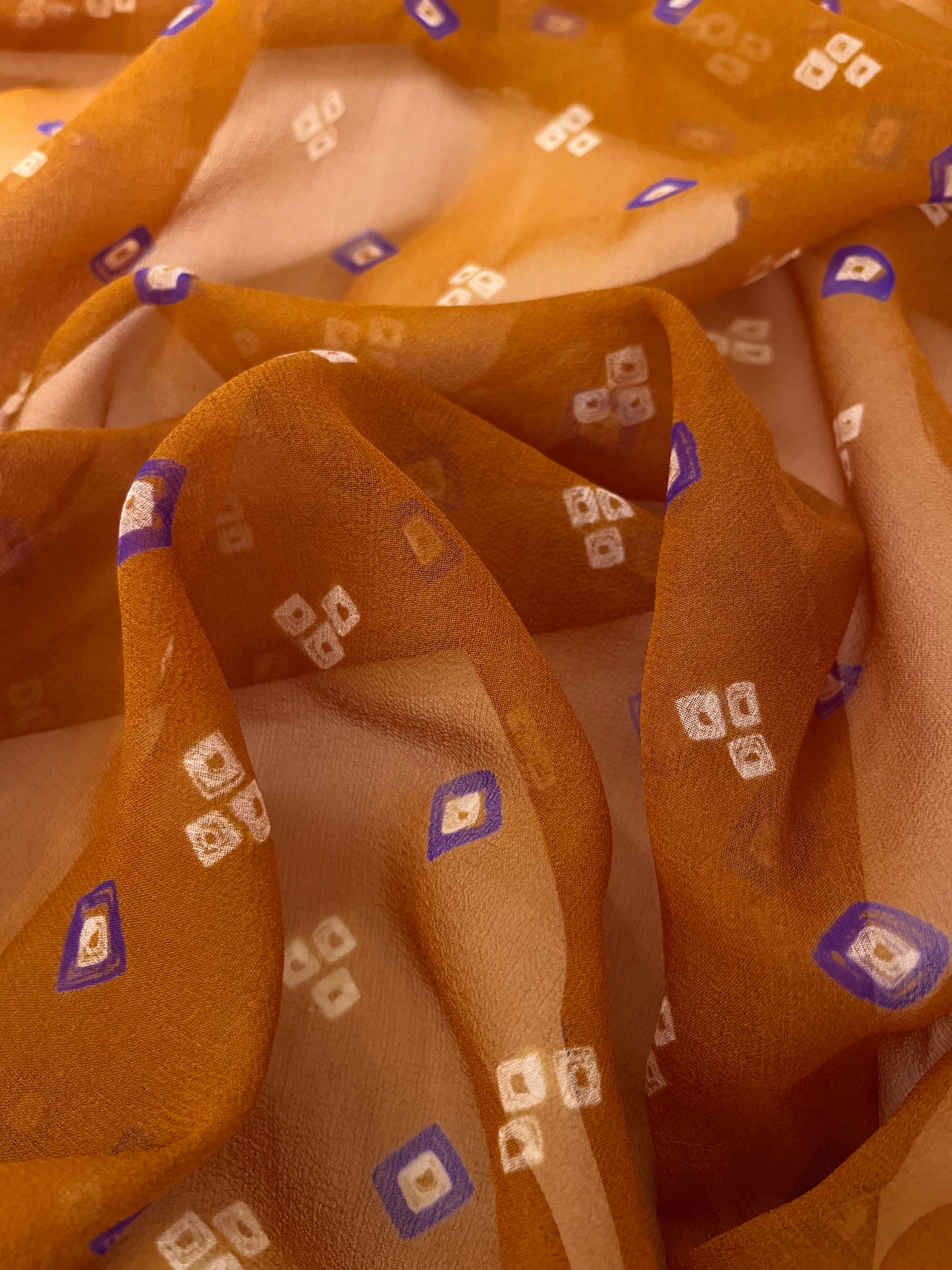 Mustard Bandej Saree