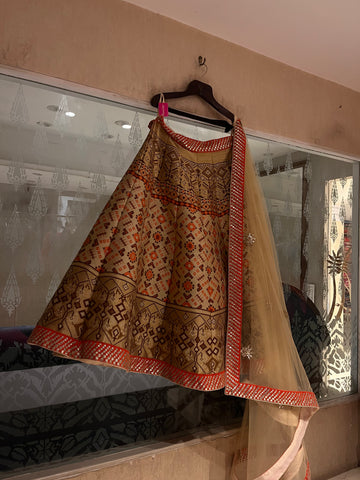 Gold Banaras Lehenga Set