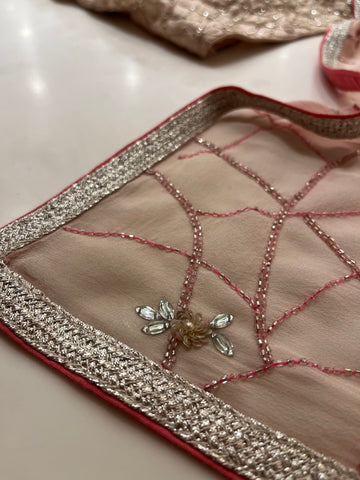 Rose Pink Elegant Saree