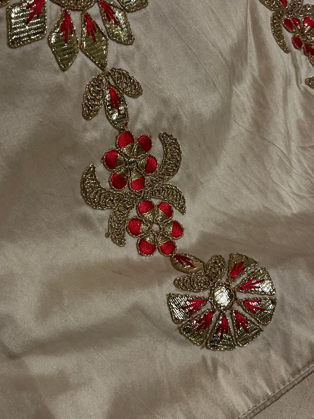 Crème Silk Lehenga