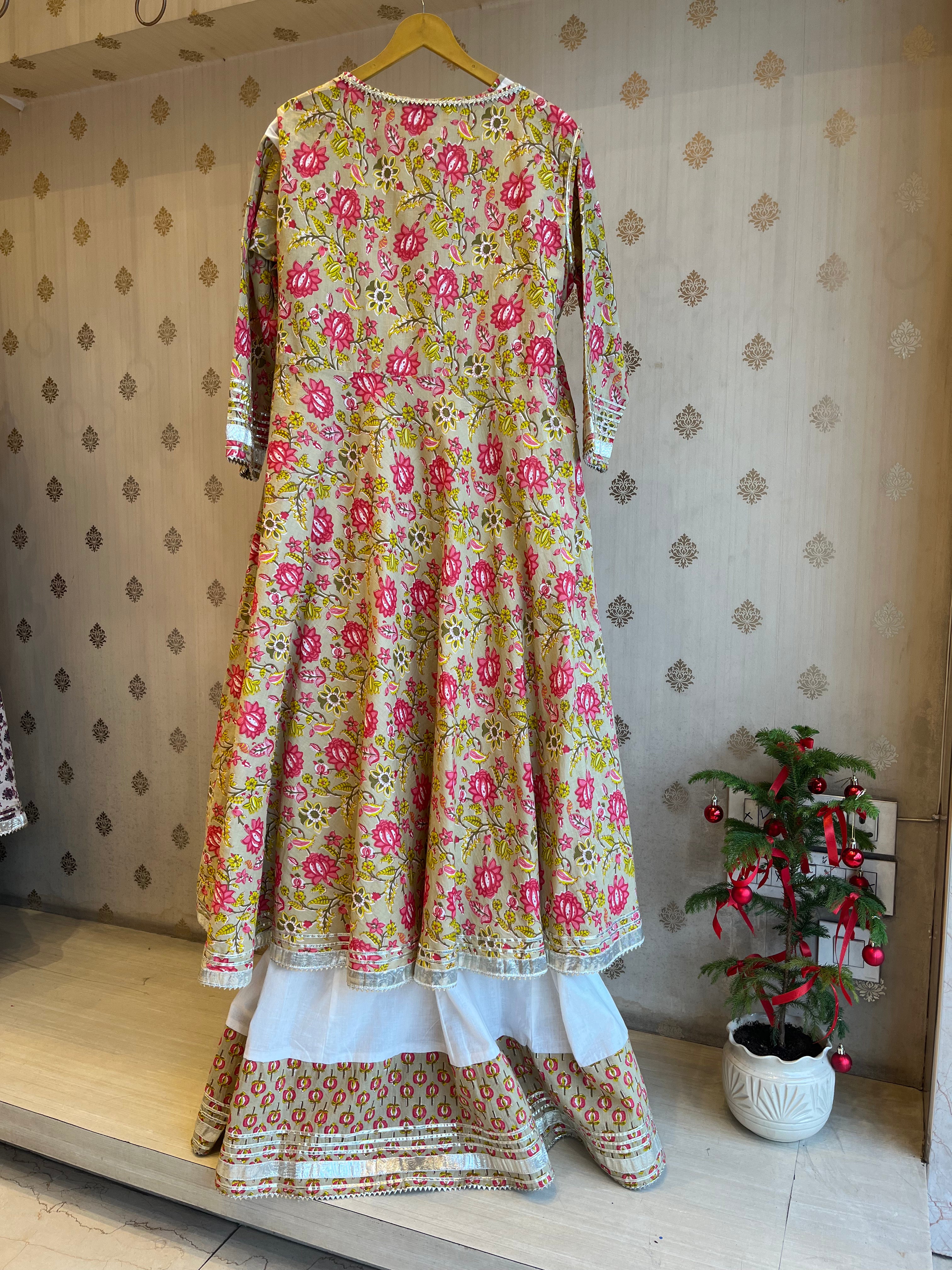 Printed Cotton Angrakha