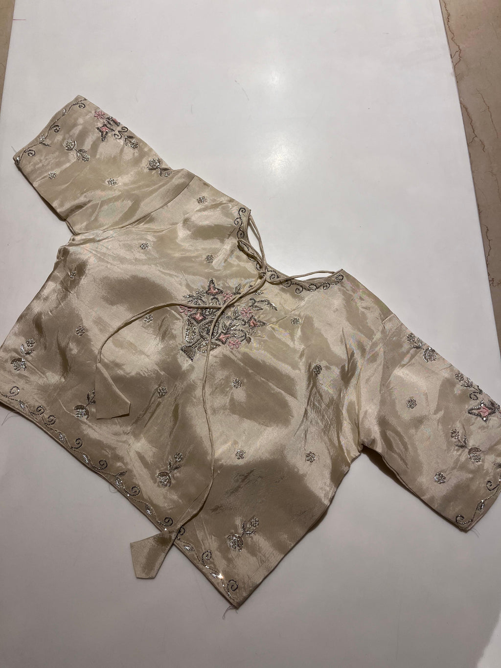 Ivory and Gold Lehenga Set