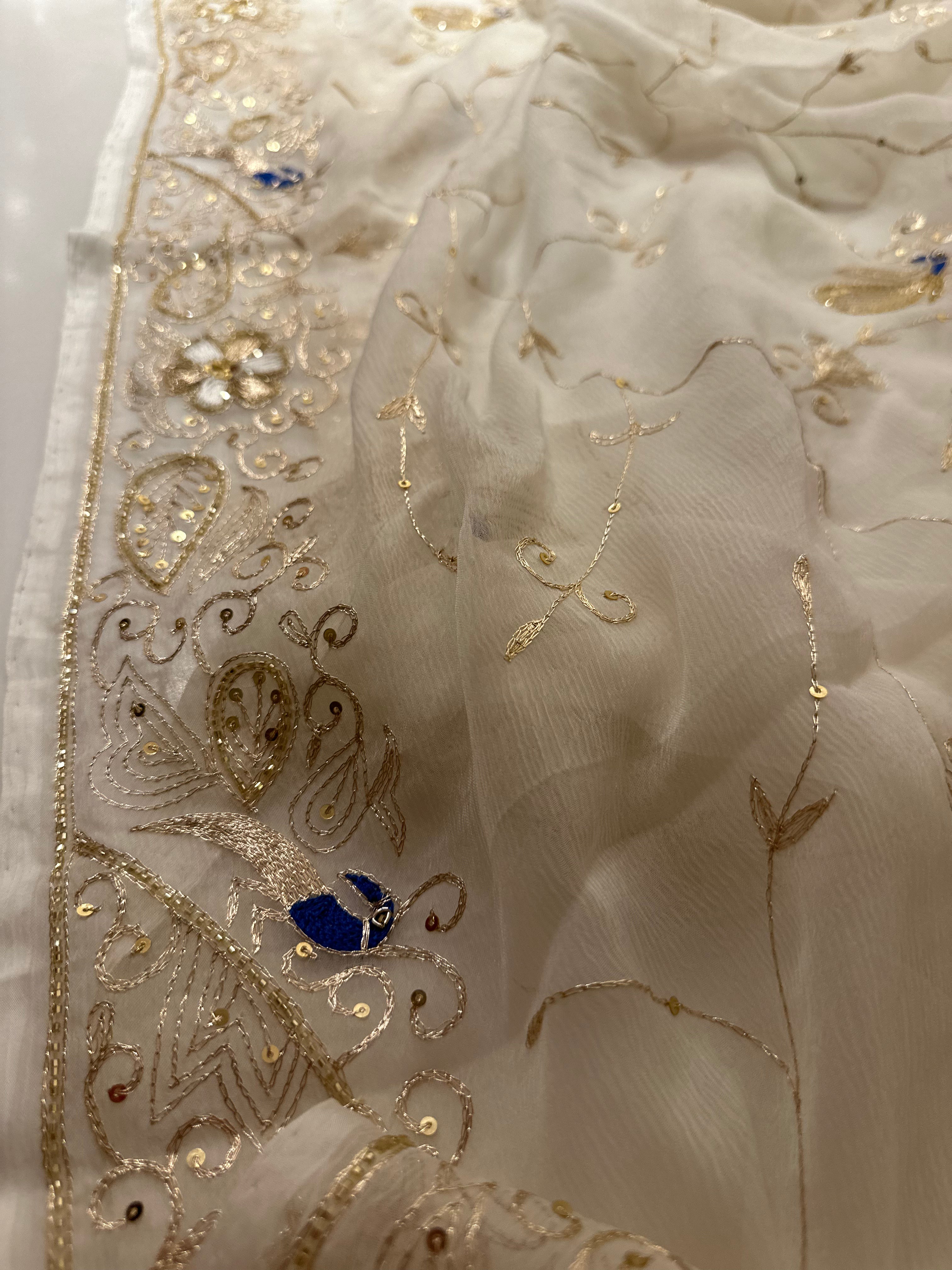 Marwar Rajputi Chiffon Saree