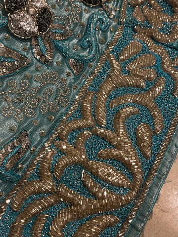 firozi ocean Lehenga Set