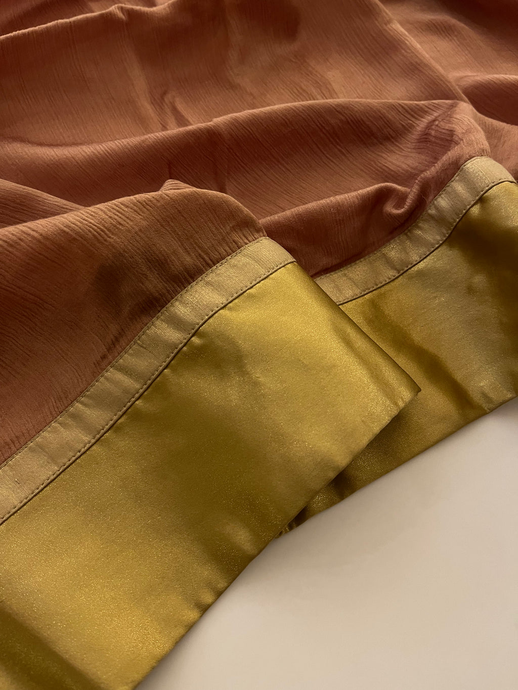 Pure Platinum Chiffon Saree