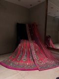 Rajputana Style Net Lehenga Set