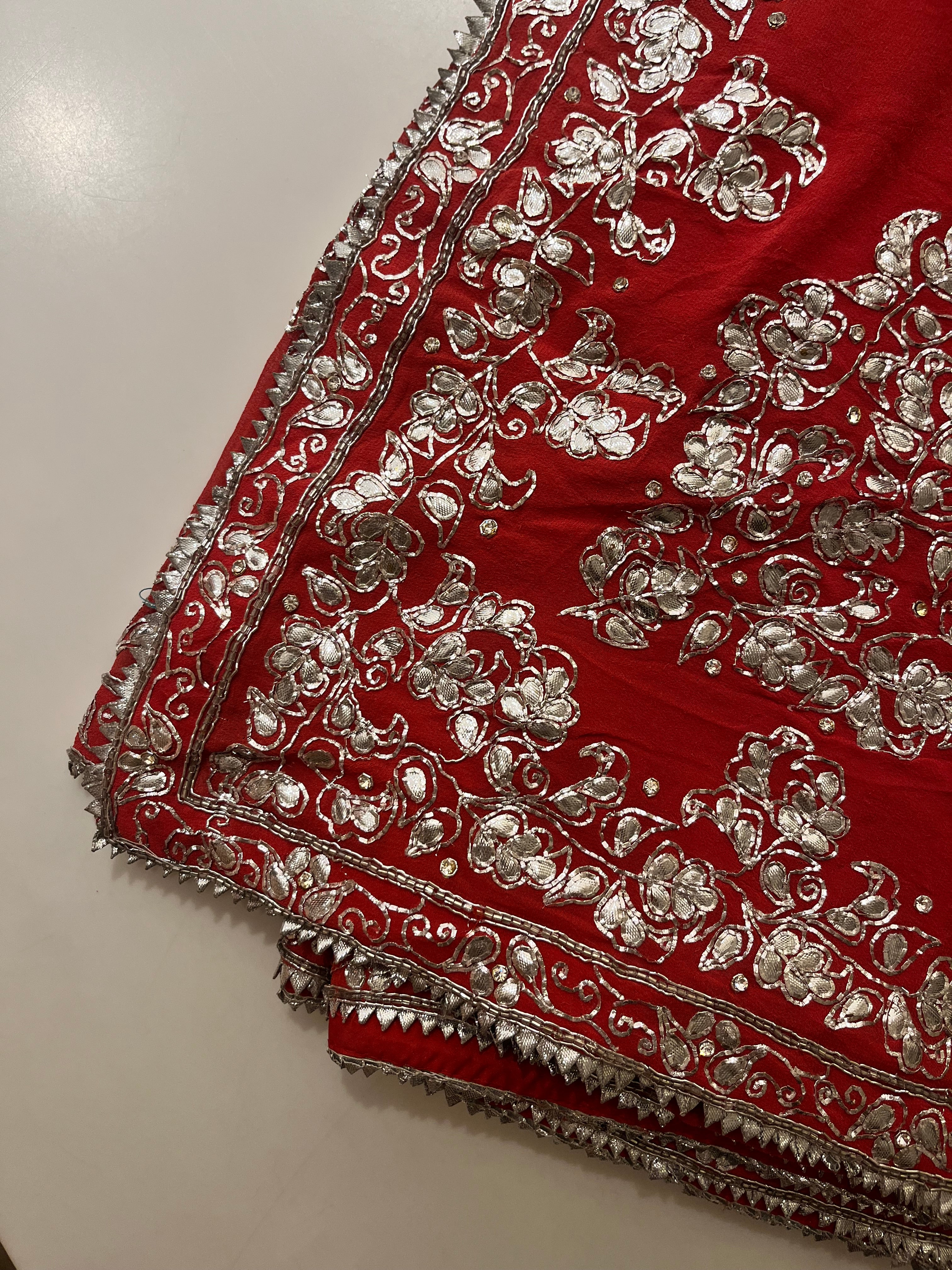 Gotta Patti Georgette Saree