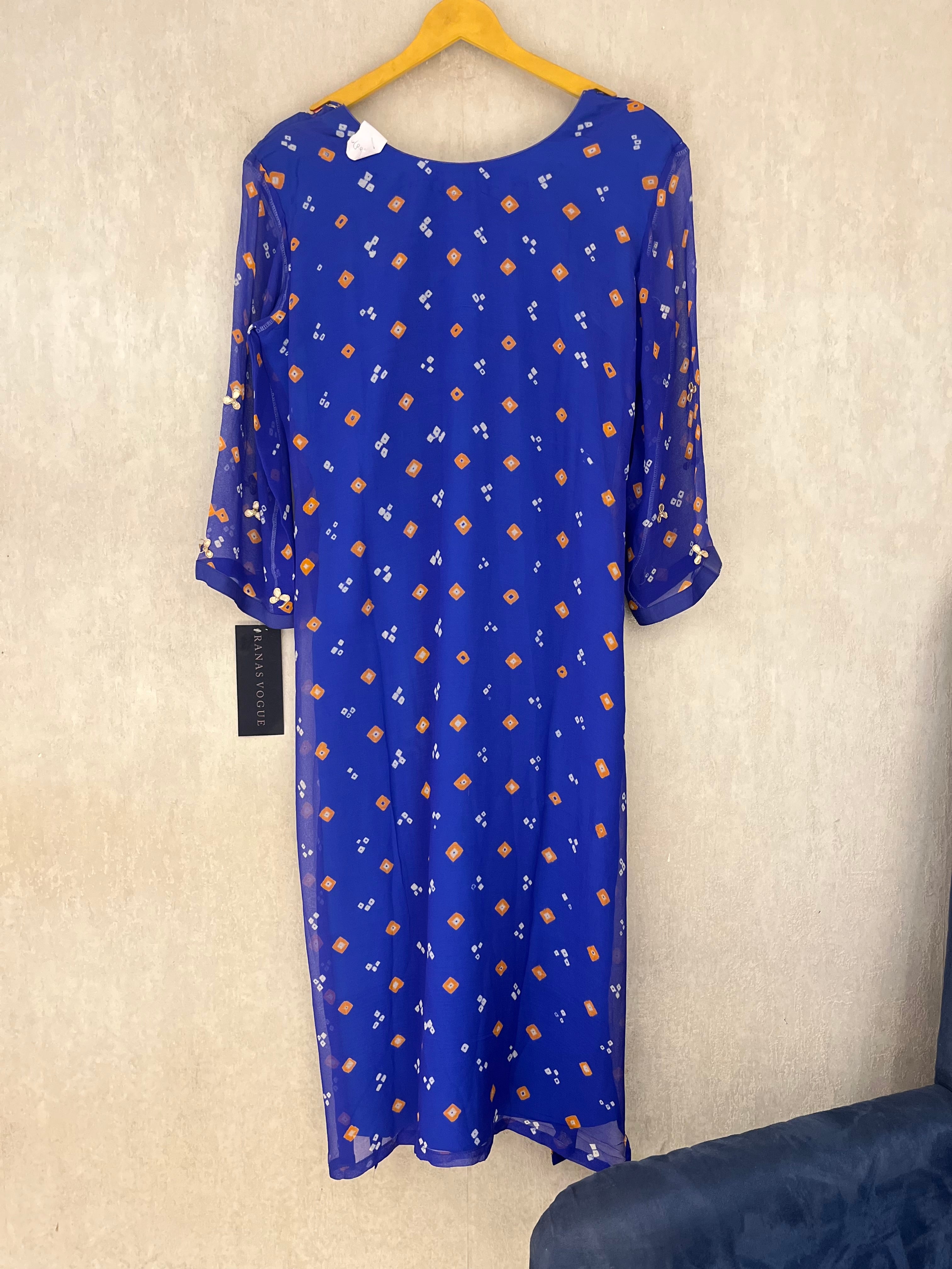 Royal Blue Bandej Kurti