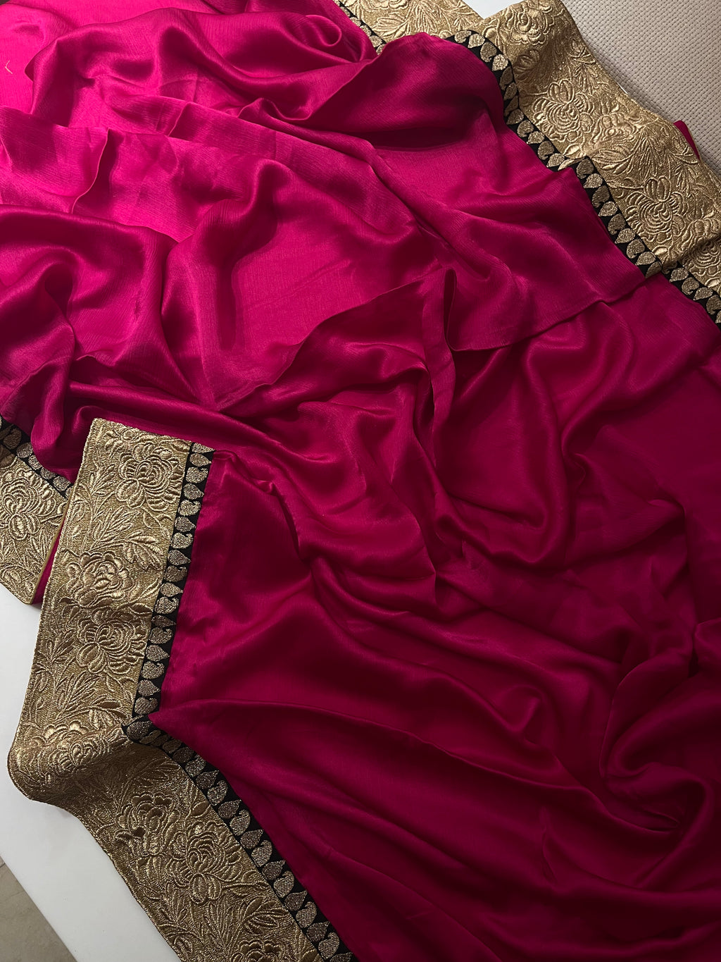 The Magenta Glam Saree