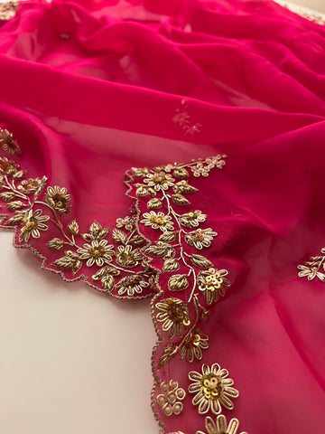 Raani pure Organza Saree