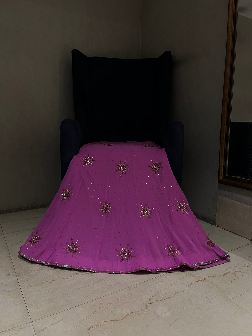 Gilded Mauve Lehenga Set