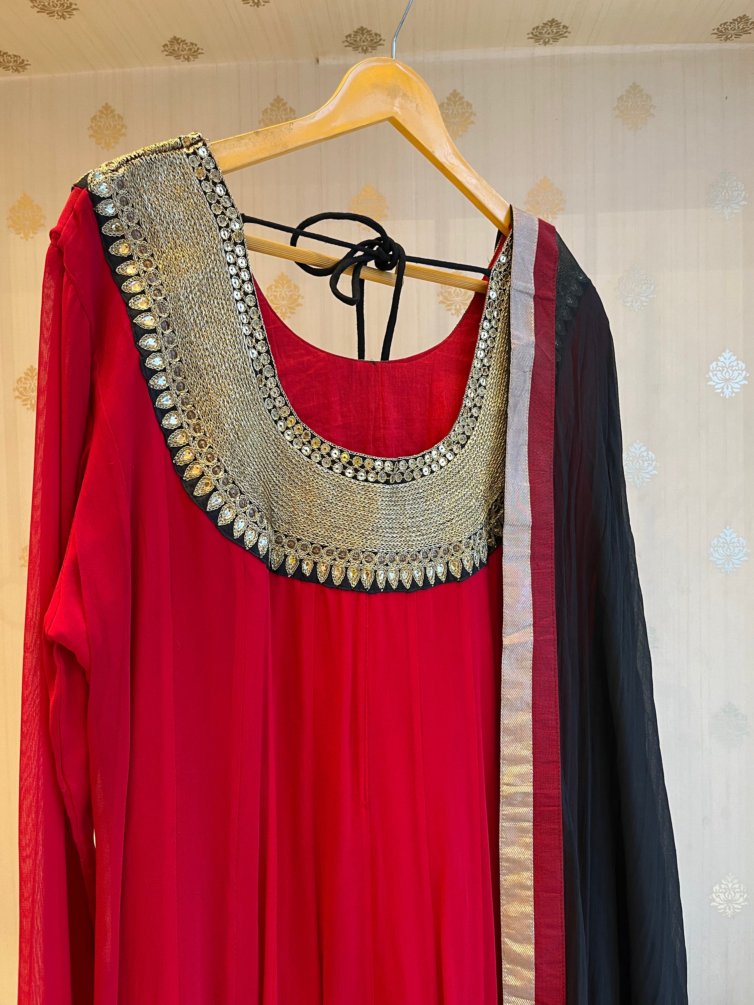 Pure Georgette Anarkali