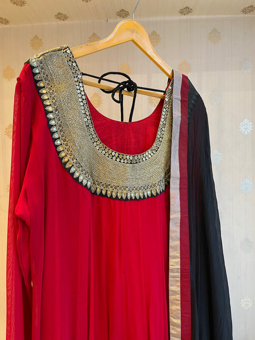 Pure Georgette Anarkali