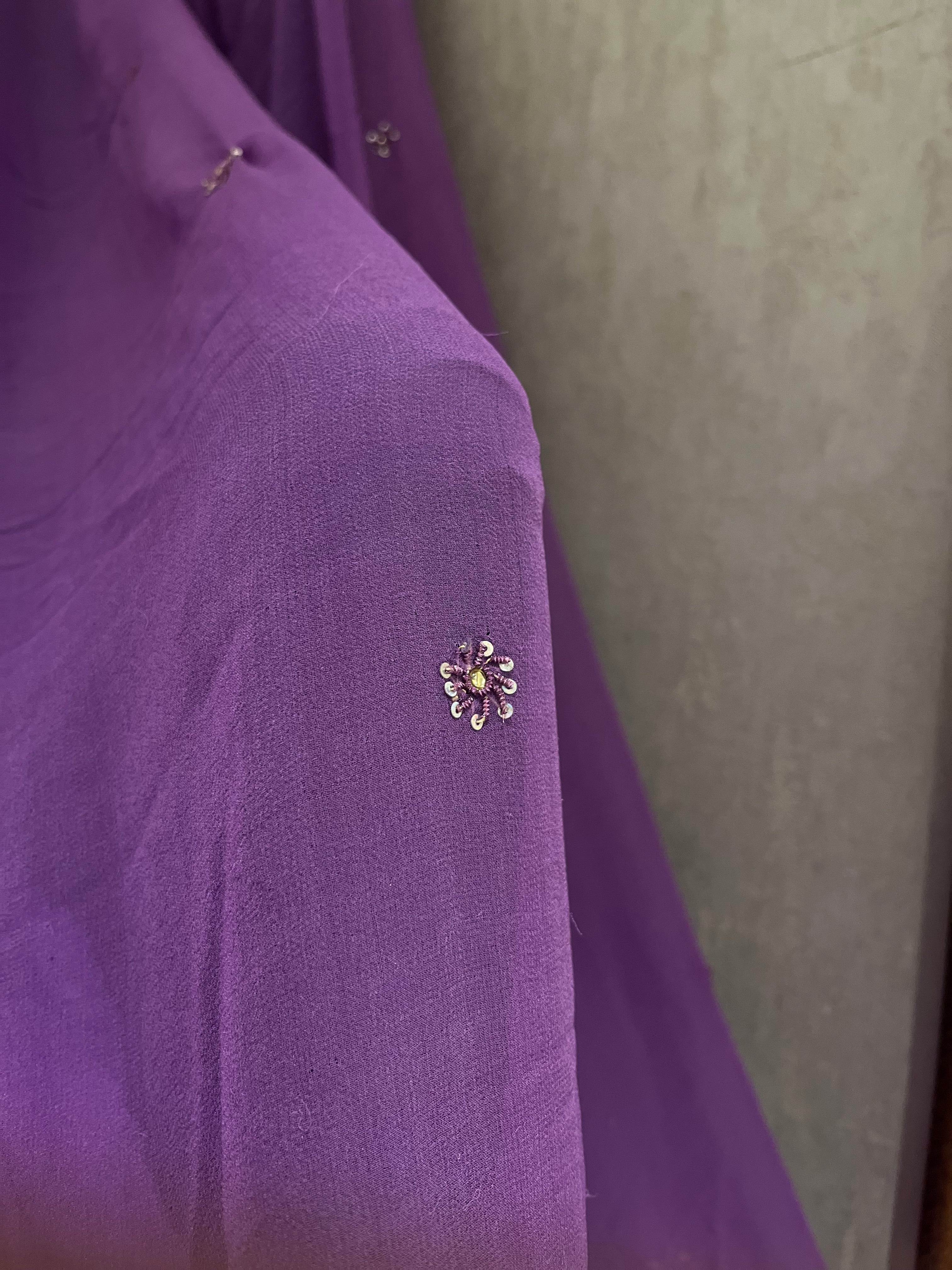Beautiful Purple Bandej Lehenga Set