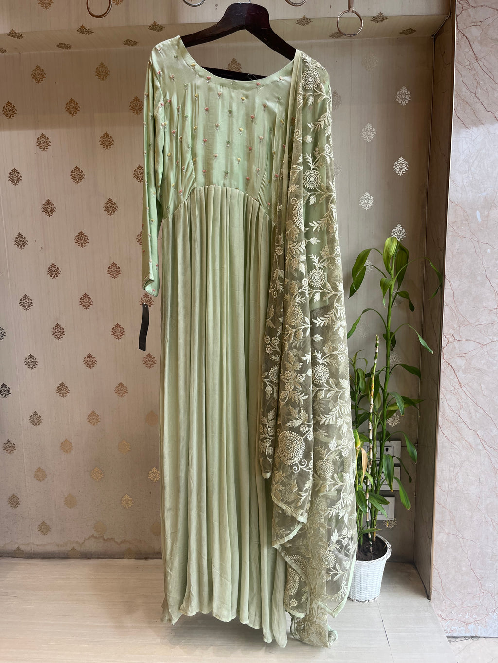 Elaichi Green Anarkali Set