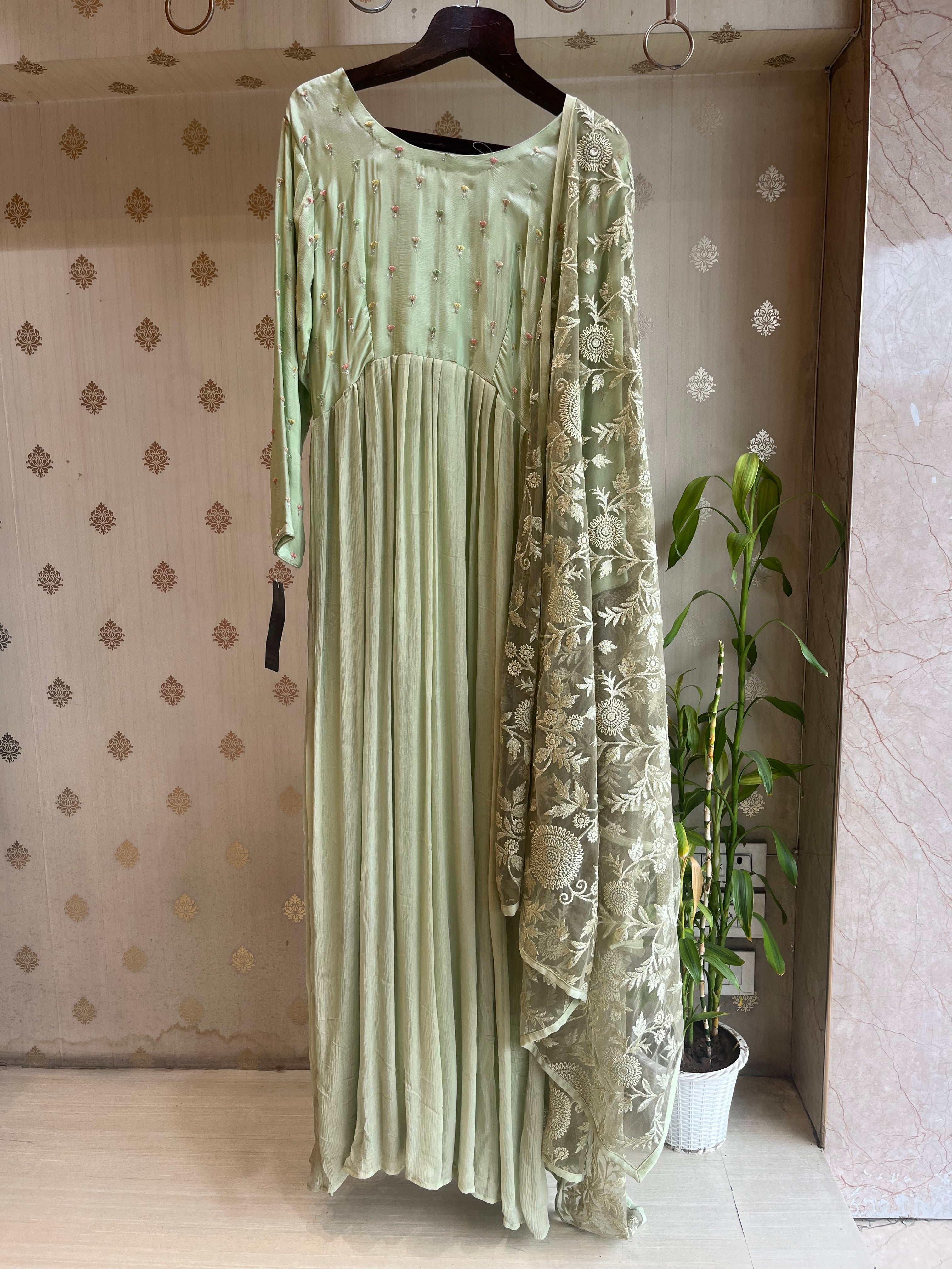 Elaichi Green Anarkali Set