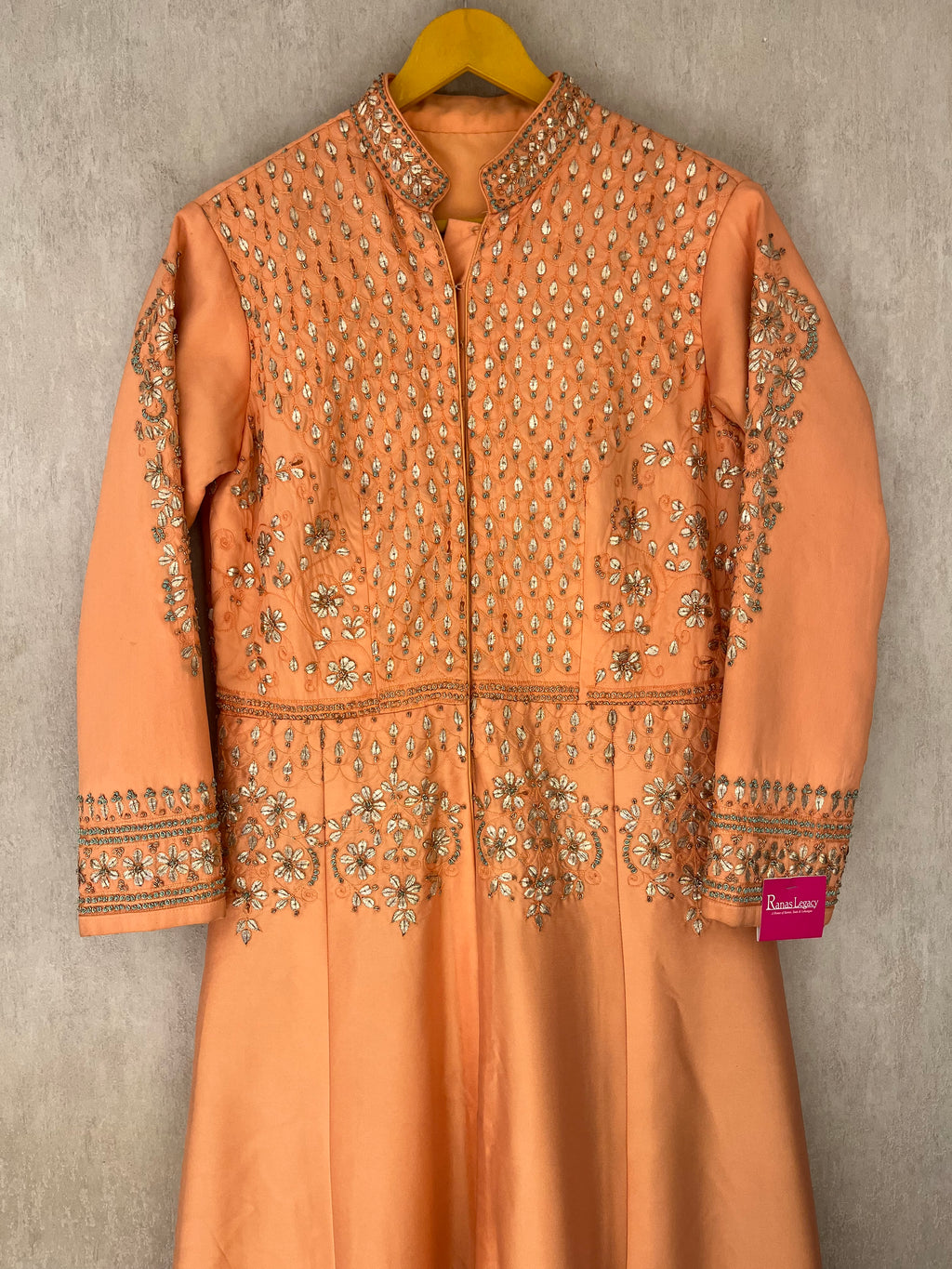 Peach Silk Gown