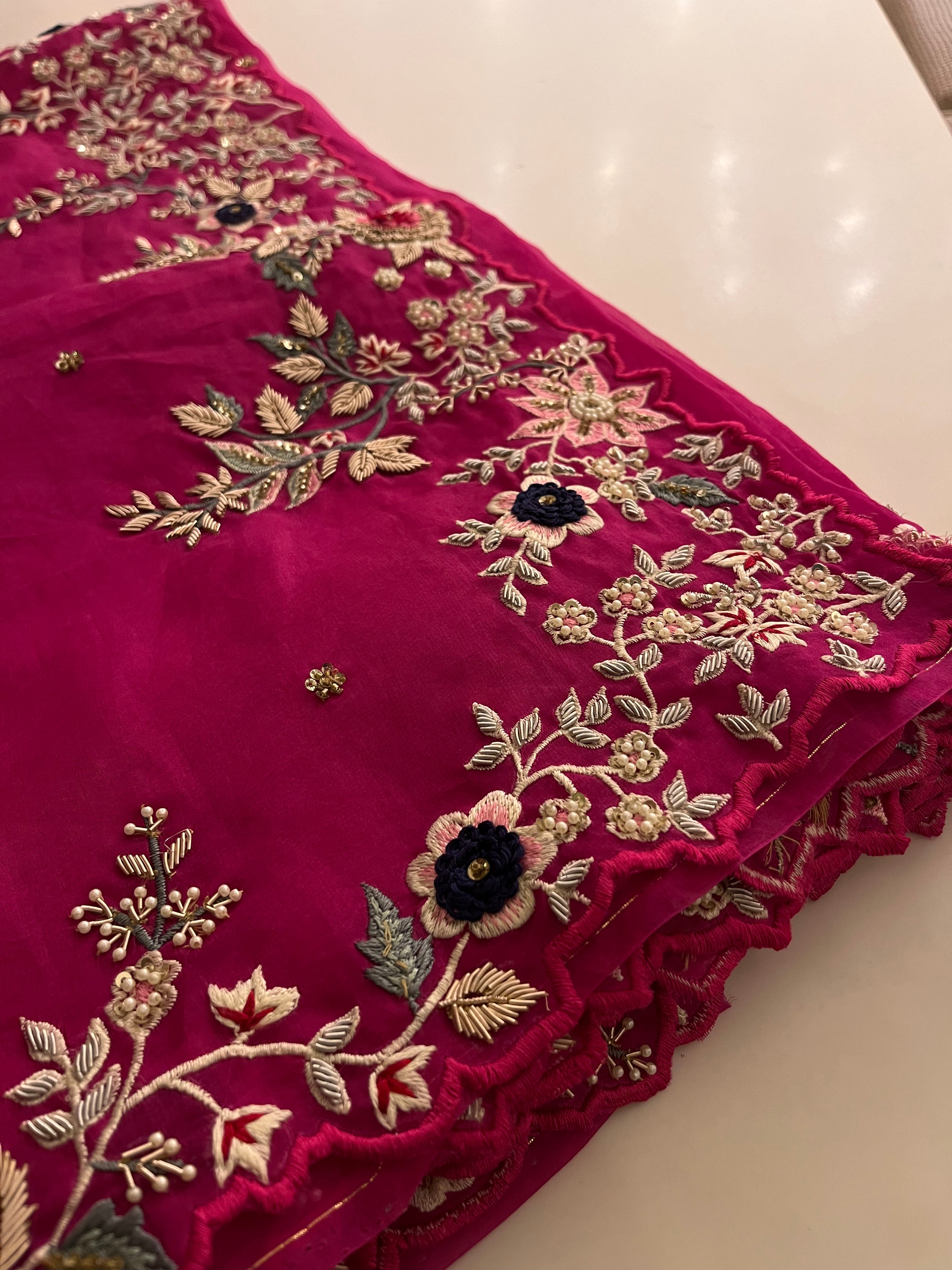 Exclusive Raani Organza saree