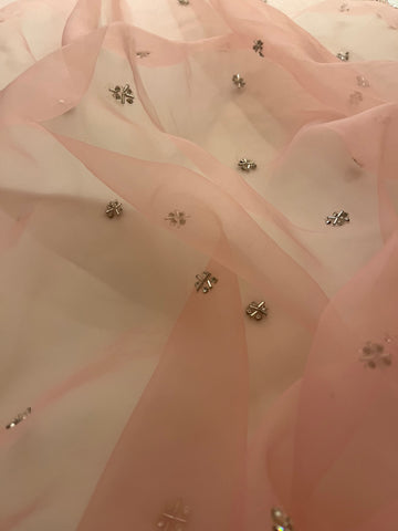 Pretty In Pink Organza Saree