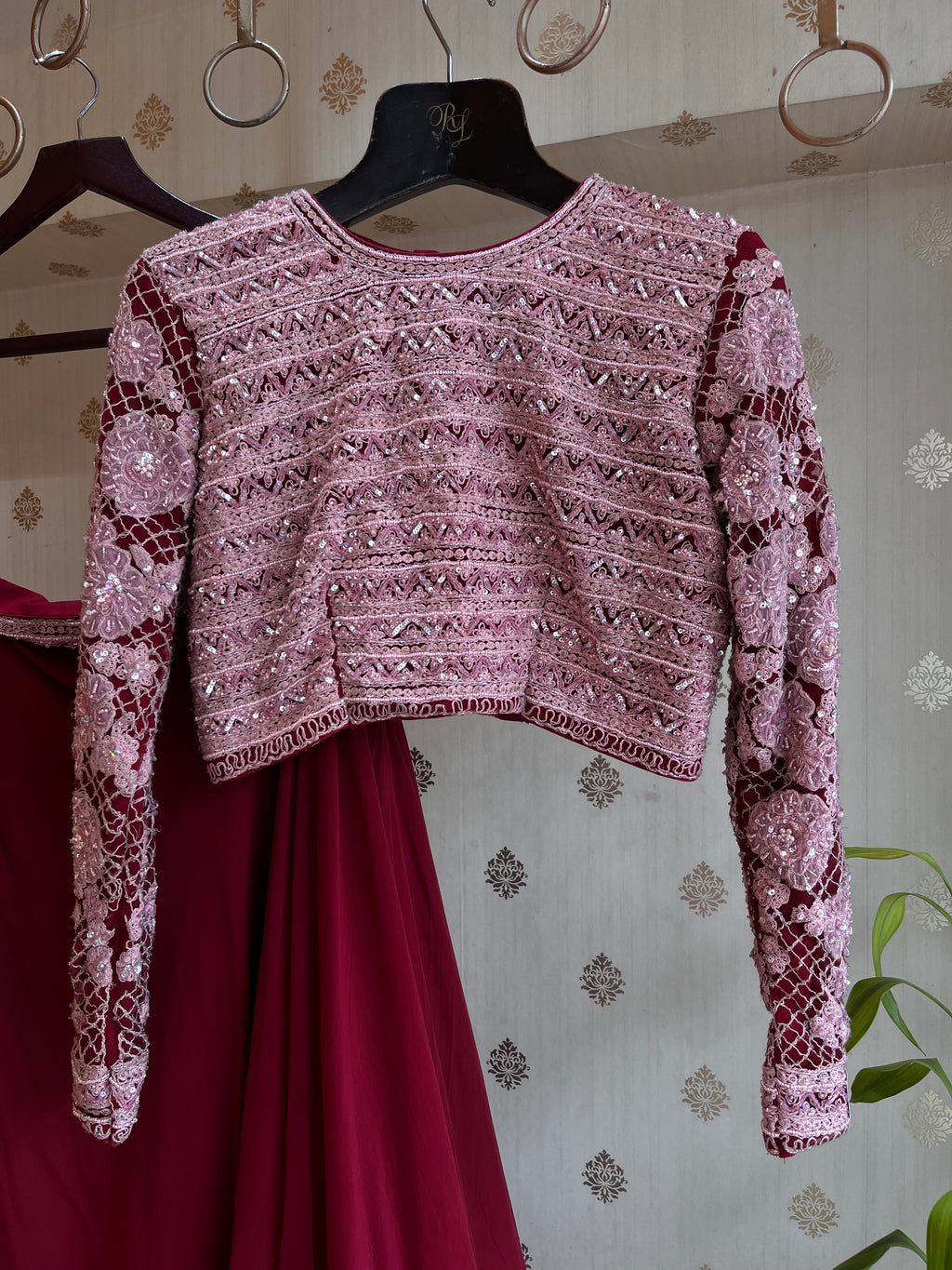Rose Pink Light Lehenga Set