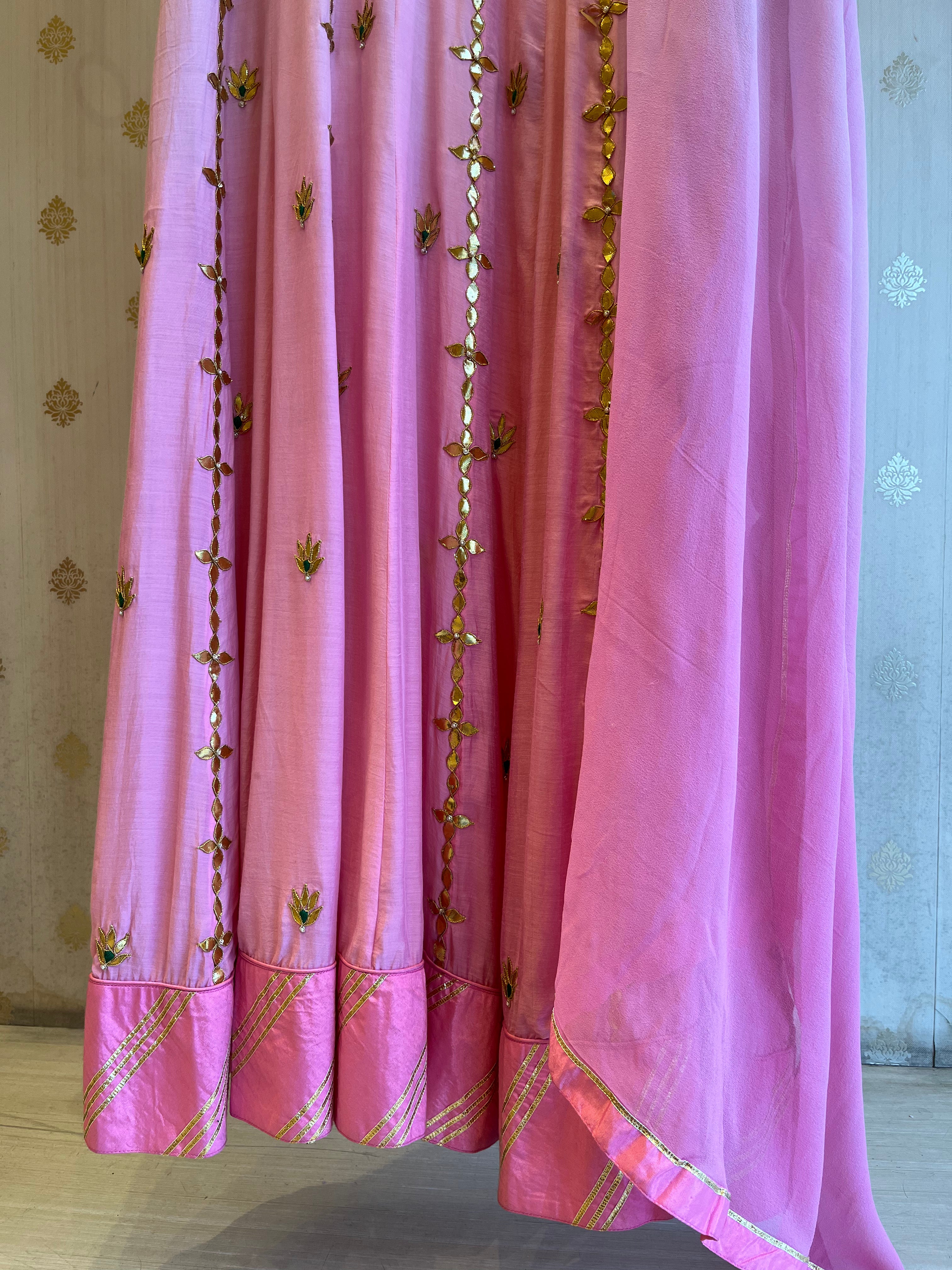 Full Length Pink Anarkali