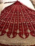 Rajwada Zardozi handwork unstitched lehenga set