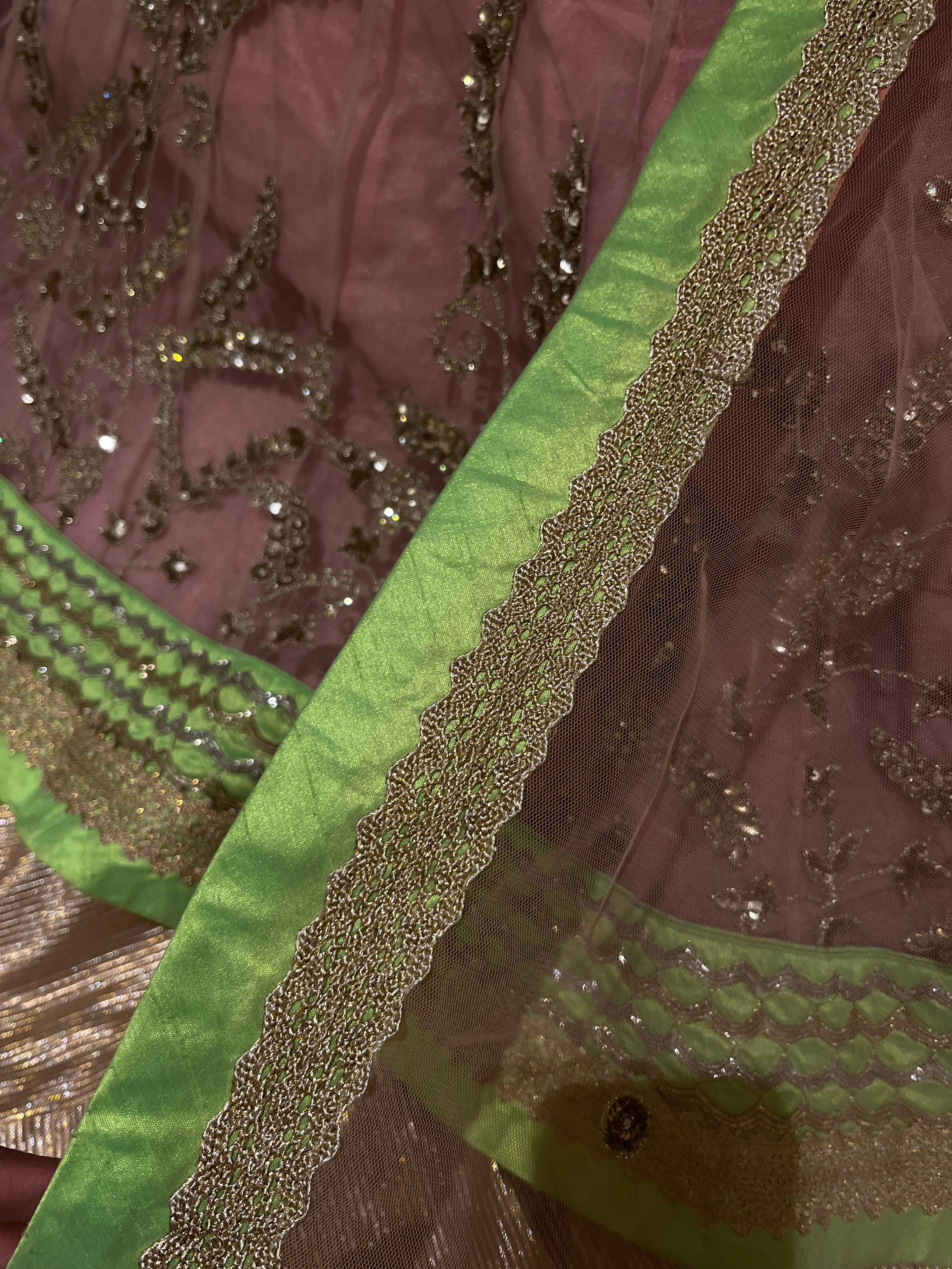 Net Layered Lehenga Set
