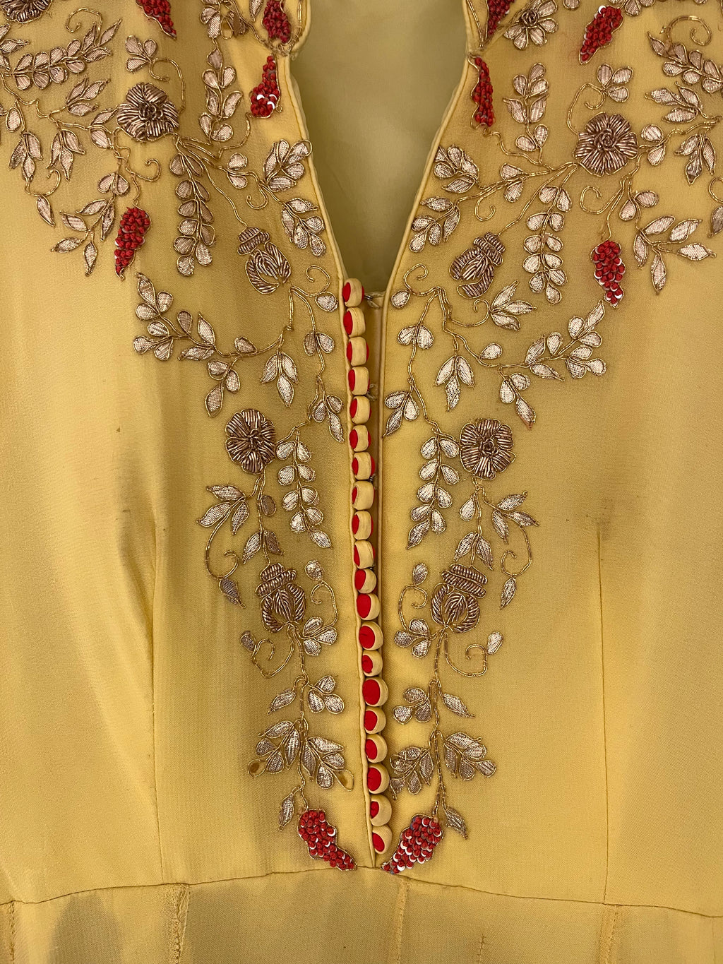 Lemon Yellow Anarkali