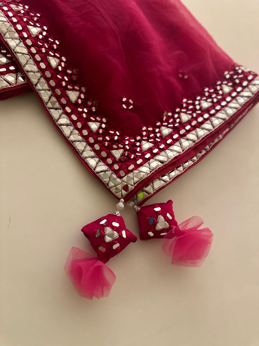 Mirror work Rani Lehenga