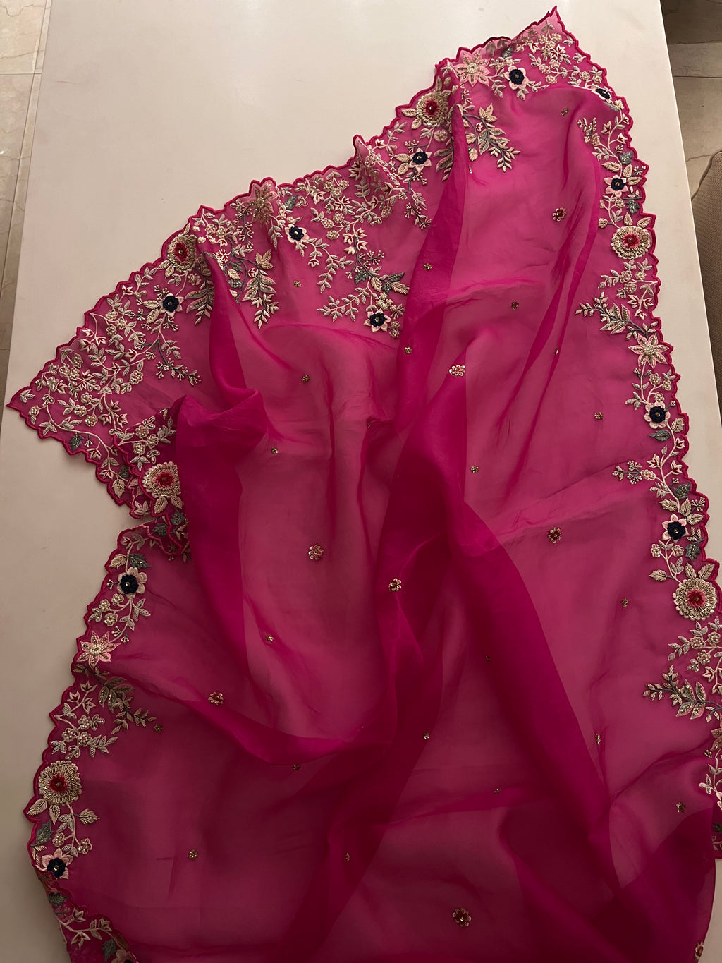 Exclusive Raani Organza saree