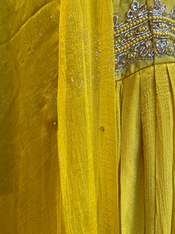 Summer Yellow anarkali set