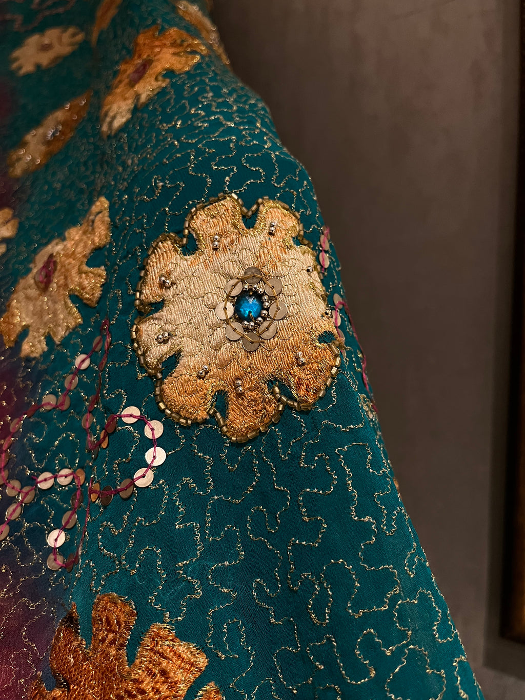 Floral Patch Work Lehenga Set