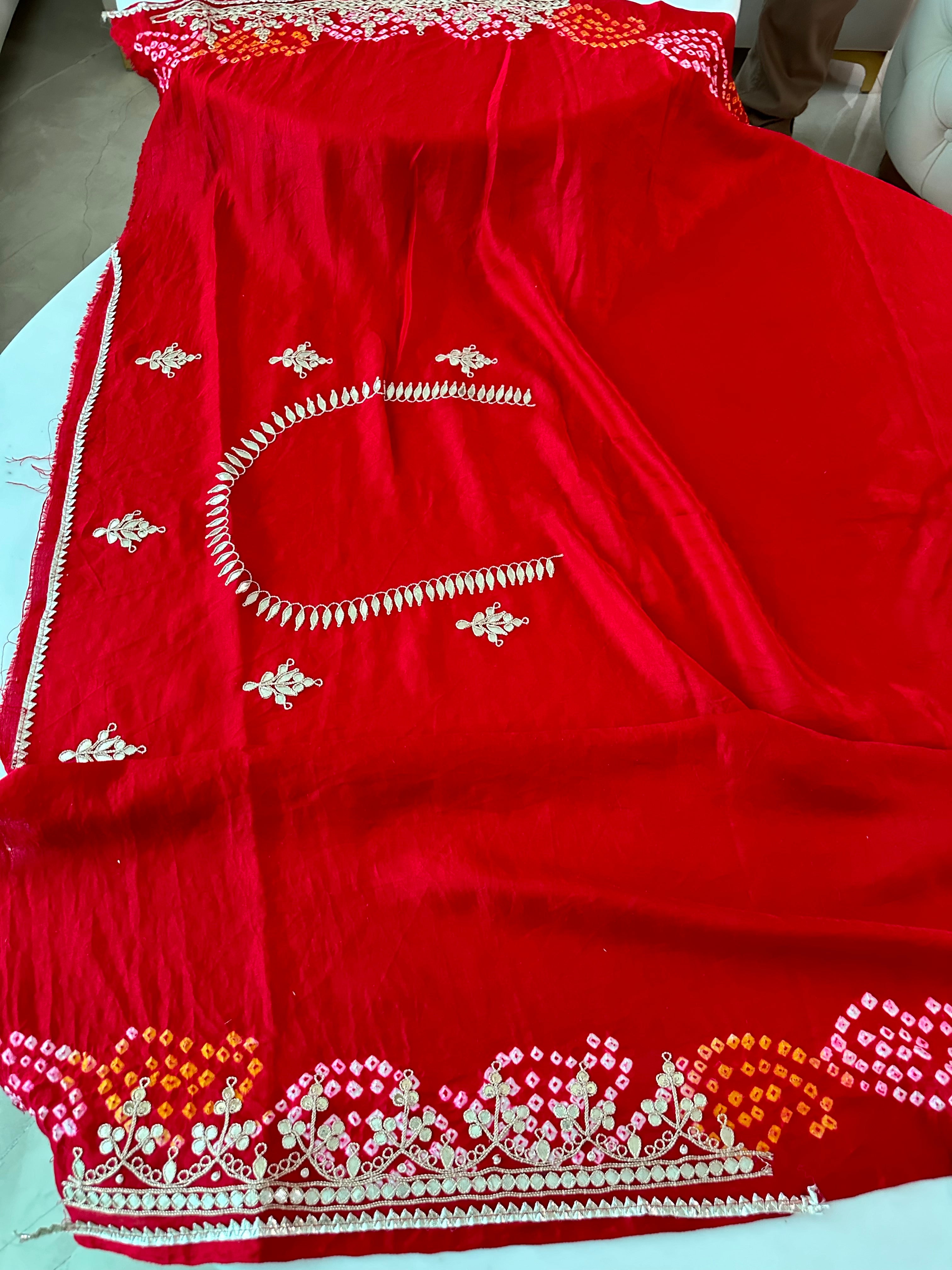 Pure Gajji Silk Saree