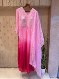 Pink Ombré Anarkali