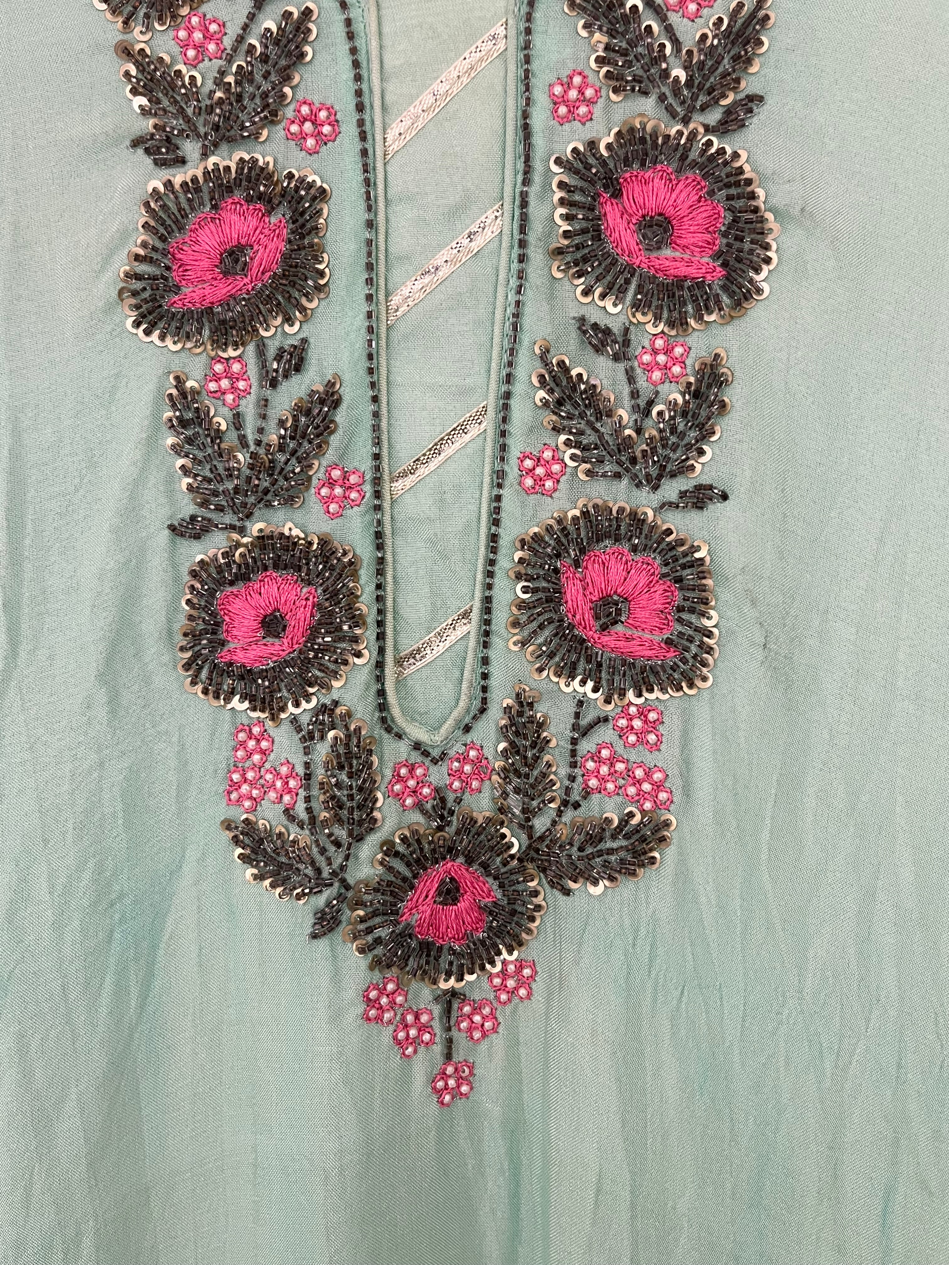 Mint Green Long Kurti