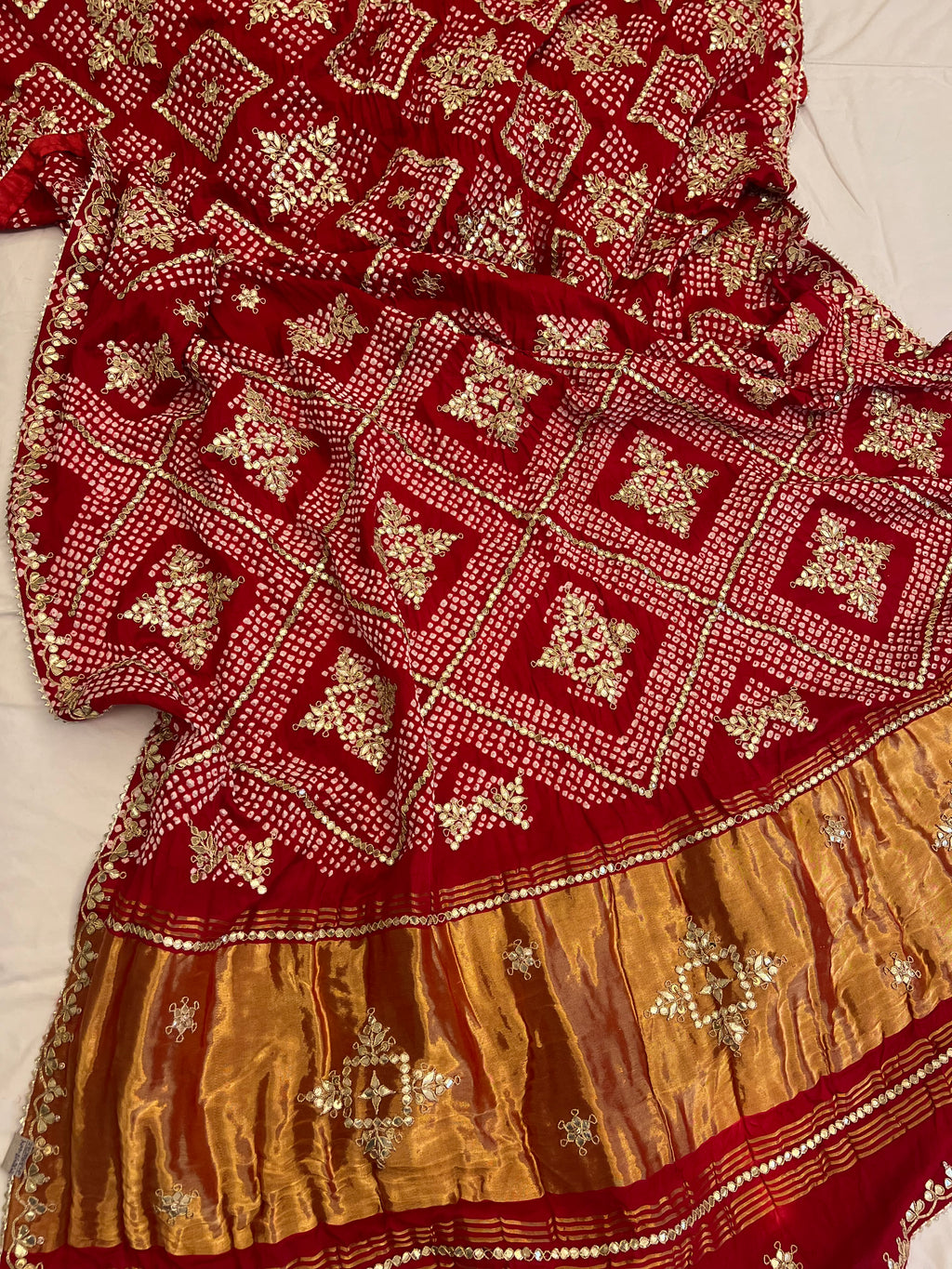 Pure Gajji silk chokad saree