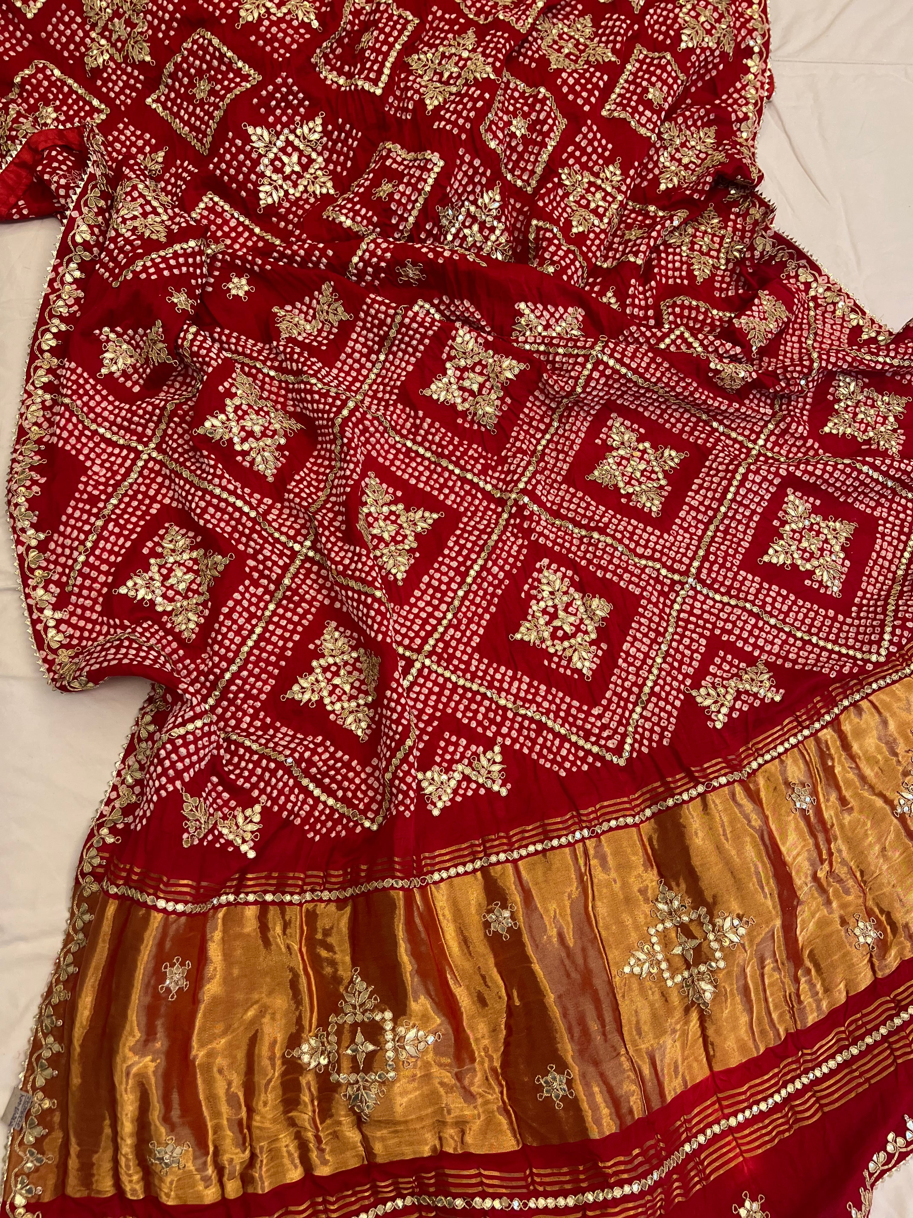 Pure Gajji silk chokad saree