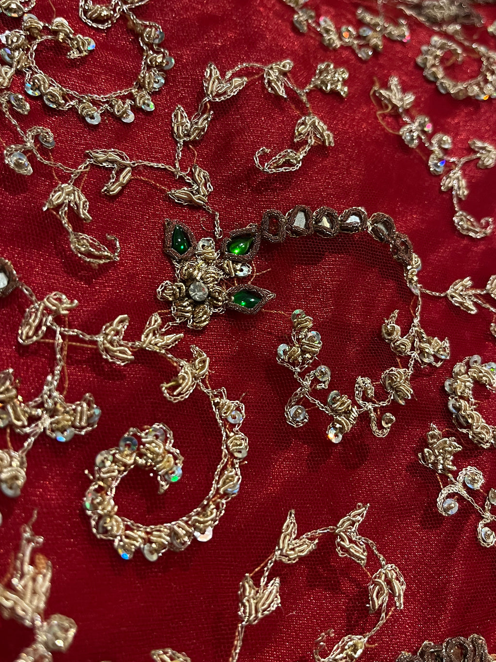 bridal sequins glam lehenga set