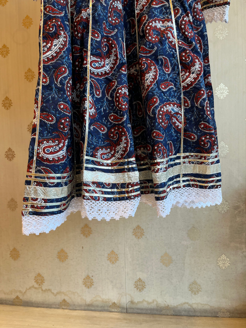 Deep Blue Cotton Kurti