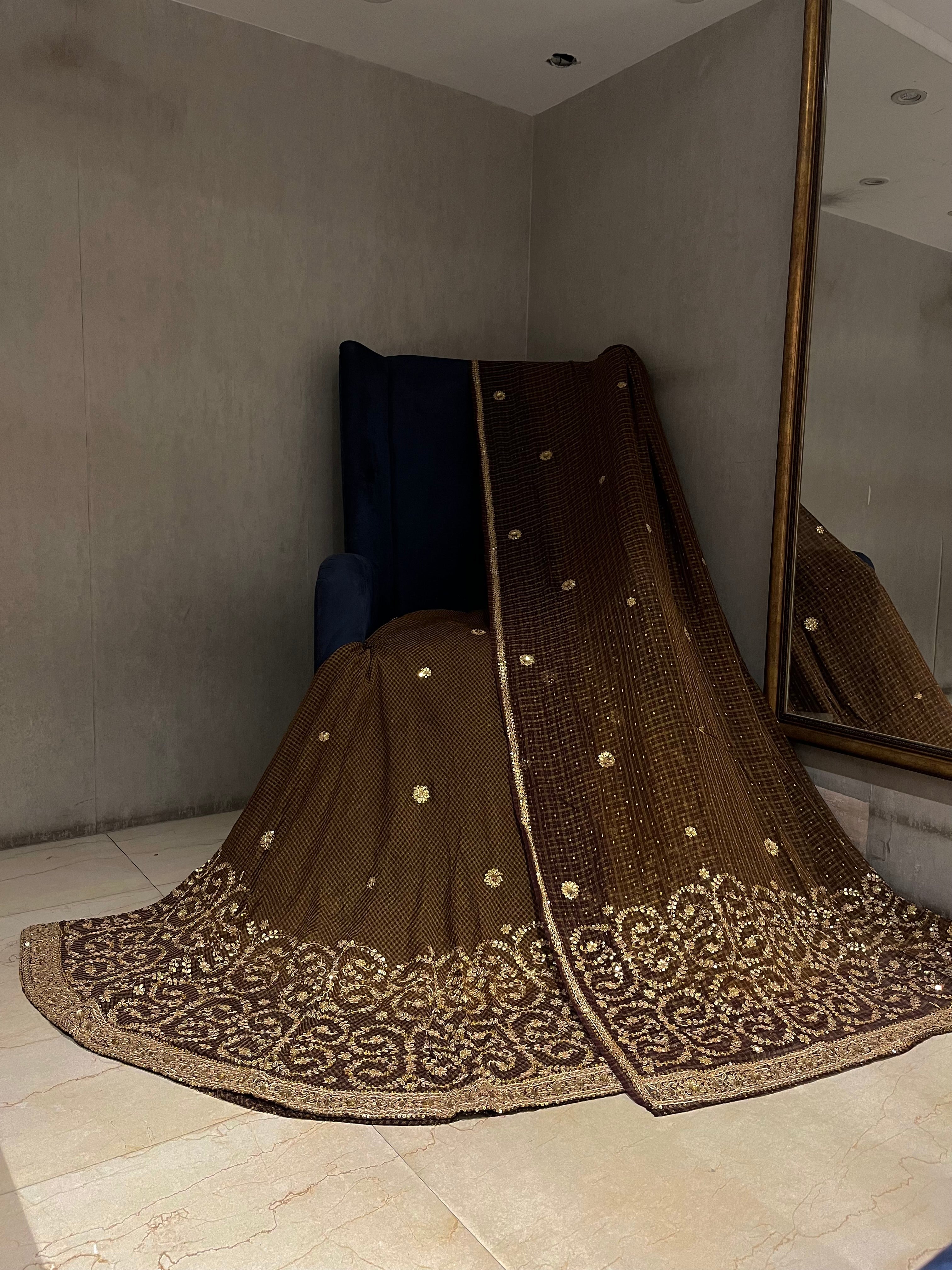 Coffee Brown Lehenga Set