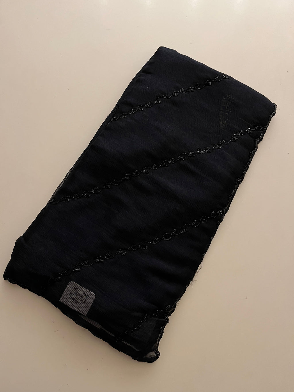 Deep Black Cocktail Saree