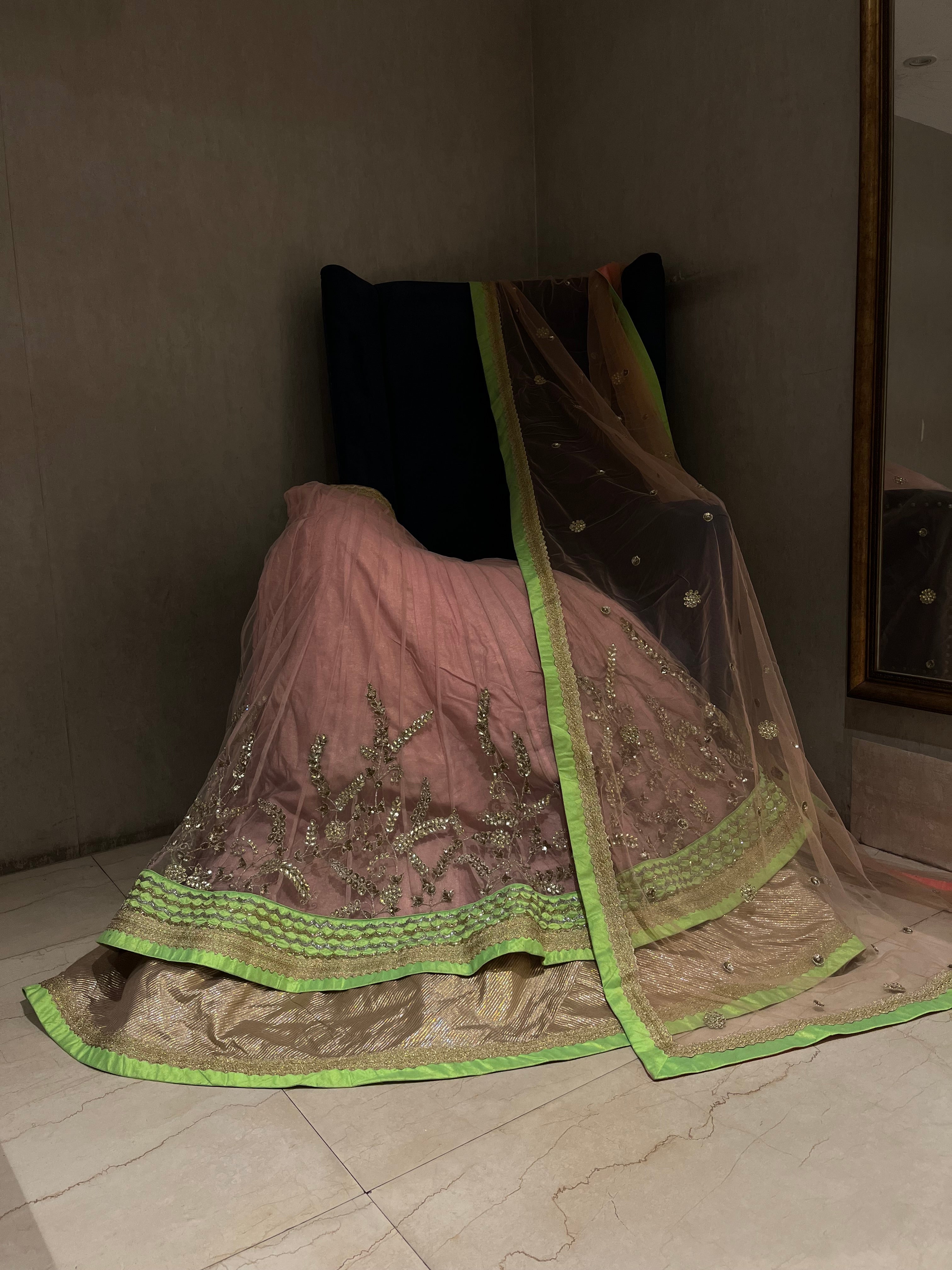 Net Layered Lehenga Set