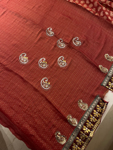 Half & Half Net Saree