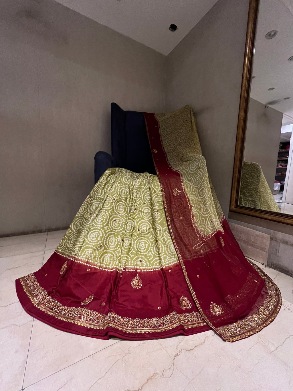 Traditional Bandej lehenga Set