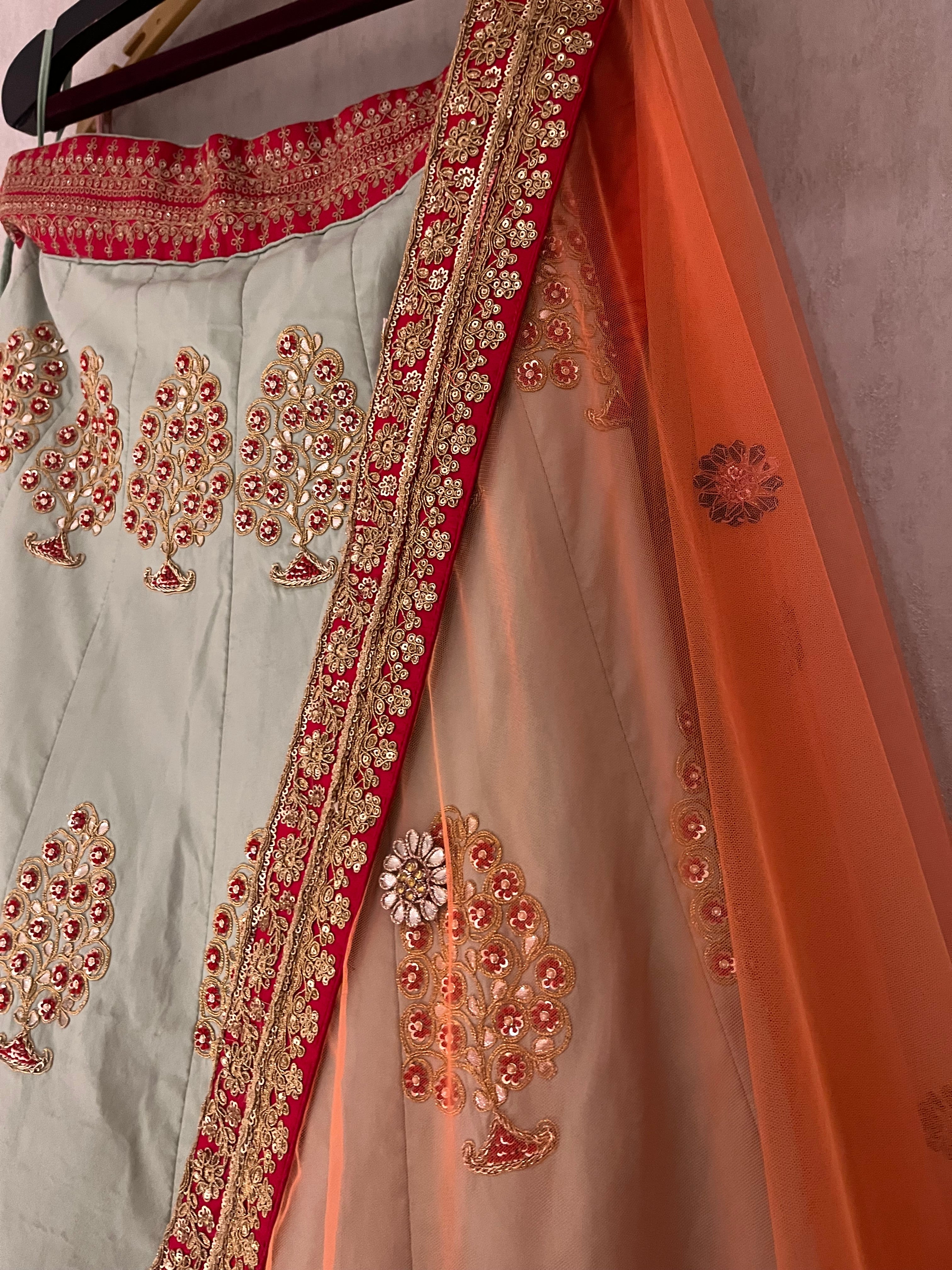 Mint Green Lehenga Set