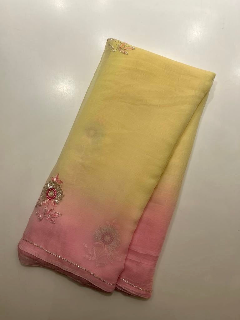 Pastel Ombre saree