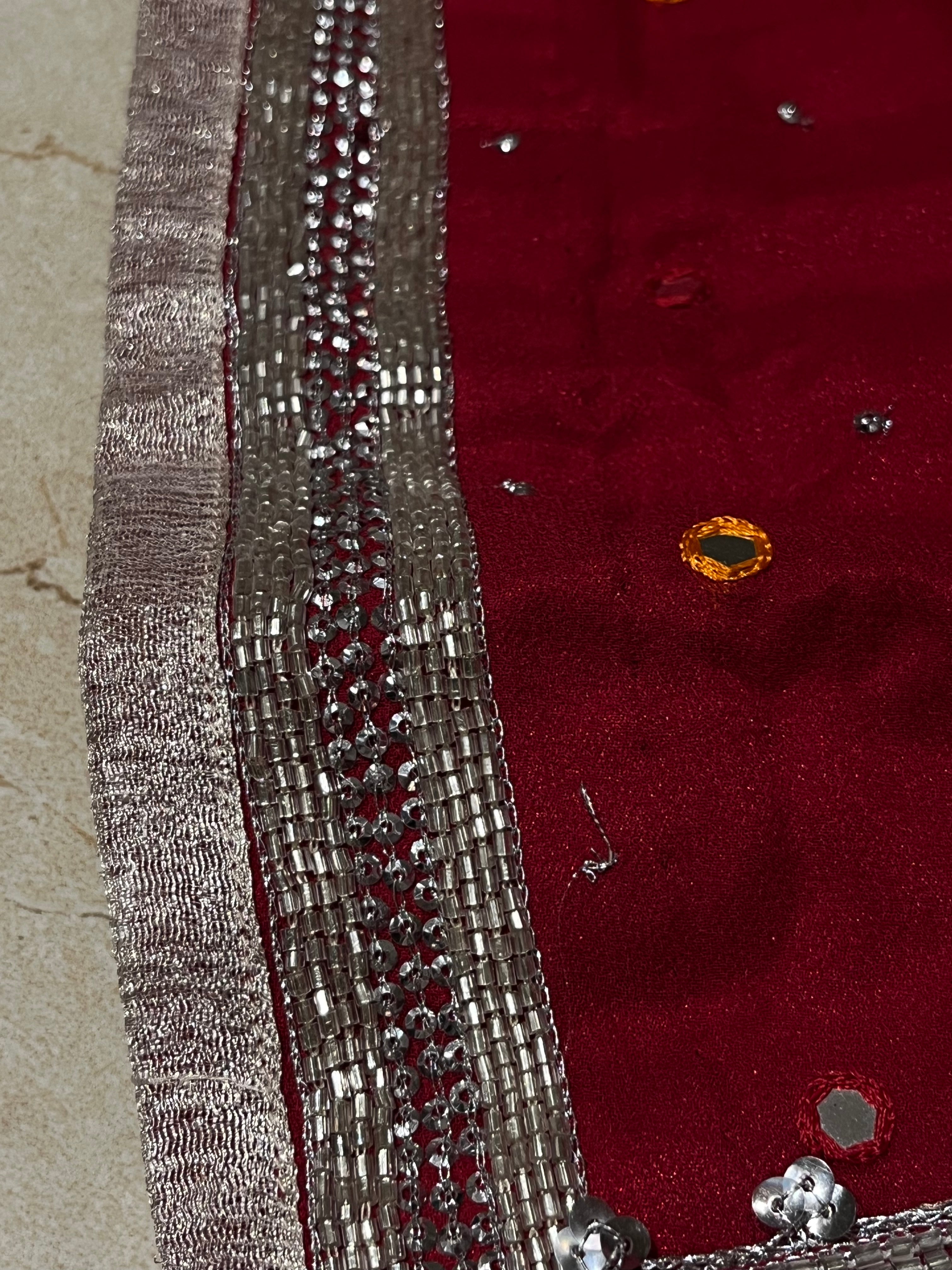 Traditional Mirror Work Lehenga Set