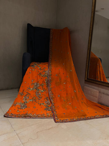 Rust orange Lehenga Set